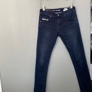 Italian Men’s Unique Skinny Jeans Size 32 Stretchy